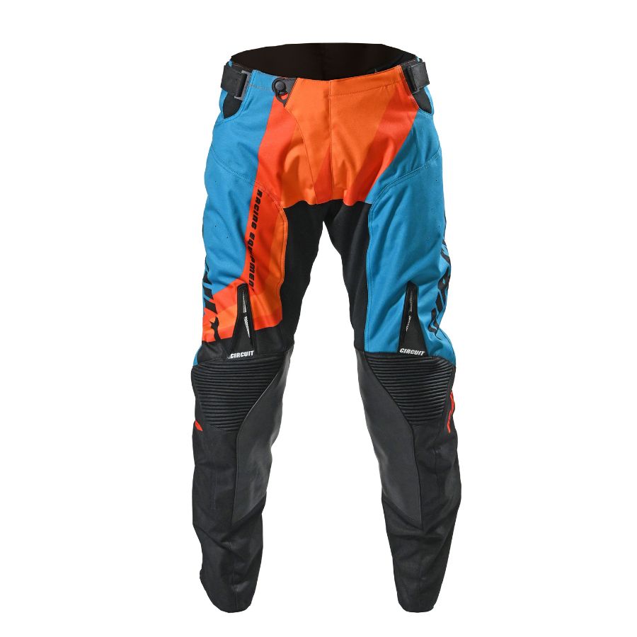 Calça Circuit Reflex Azul Fluor e Laranja