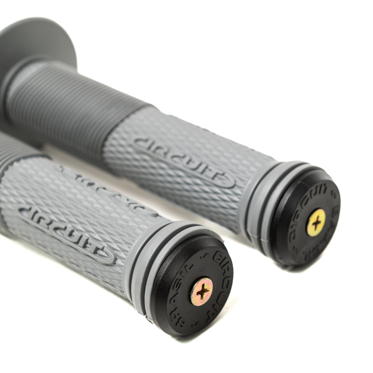 Par Manopla Titanium Com Ponteira Bicicleta Mtb Bmx Circuit
