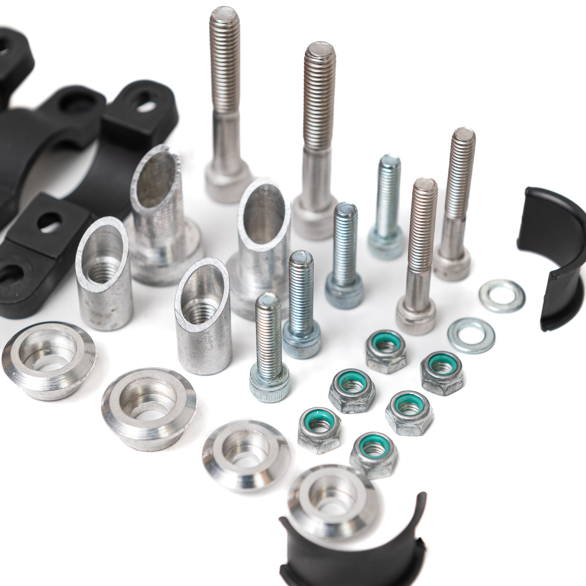Kit de Reposição Ferragem para Protetor de Mão Alloy Alma para Guidão Fat Bar