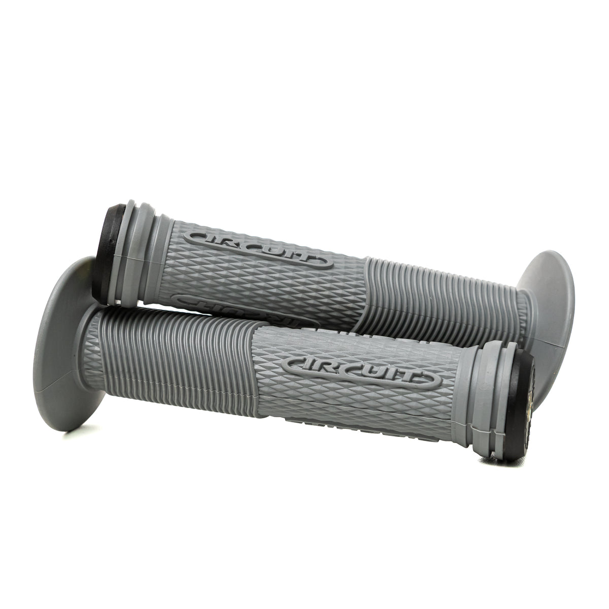 Par Manopla Titanium Com Ponteira Bicicleta Mtb Bmx Circuit