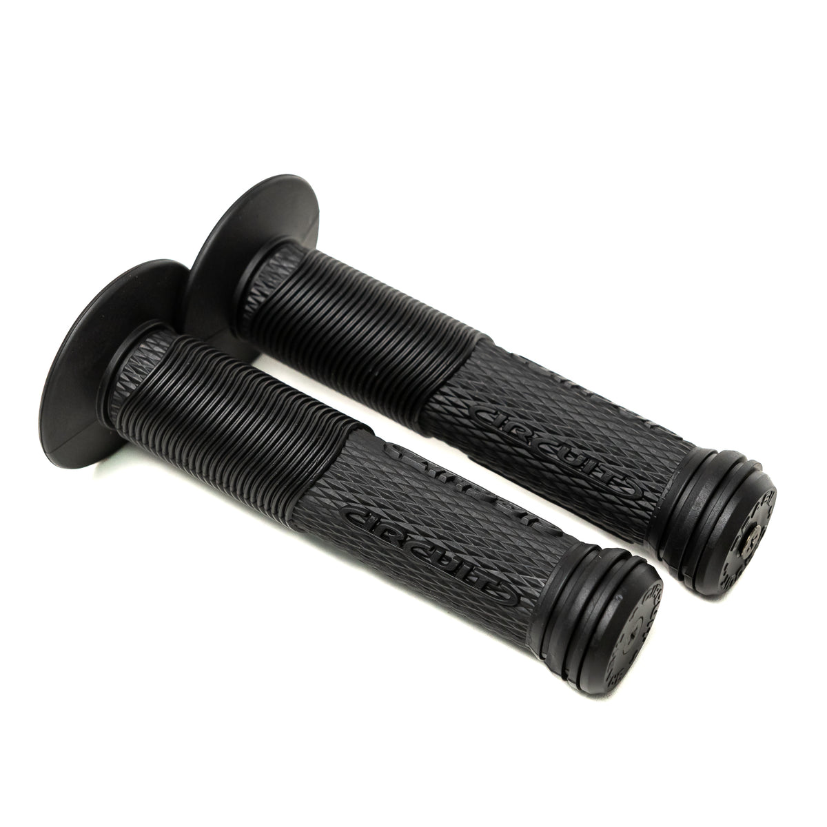 Par Manopla Titanium Com Ponteira Bicicleta Mtb Bmx Circuit