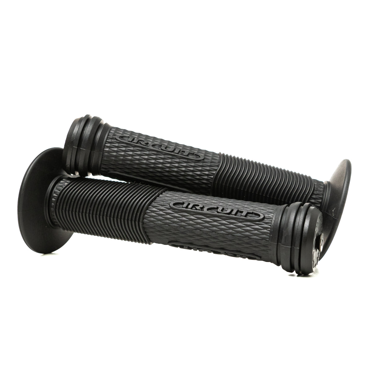 Par Manopla Titanium Com Ponteira Bicicleta Mtb Bmx Circuit