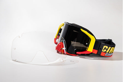 Lente Clear Para Oculos Motocross Quantum -n Circuit Equipme