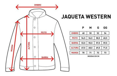 Jaqueta Western Masc Cinza G Circuit Equipment