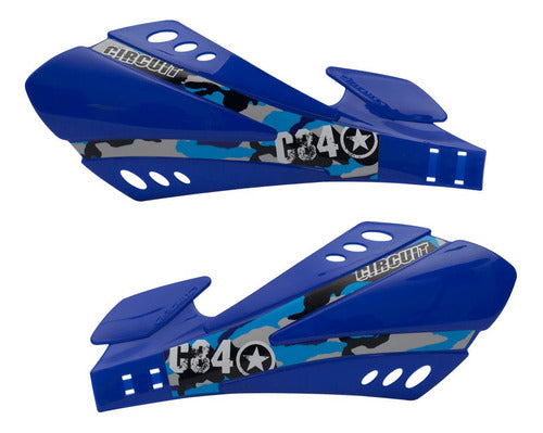 Protetor Mão Sx Freio Disco - Azul Circuit Equipment